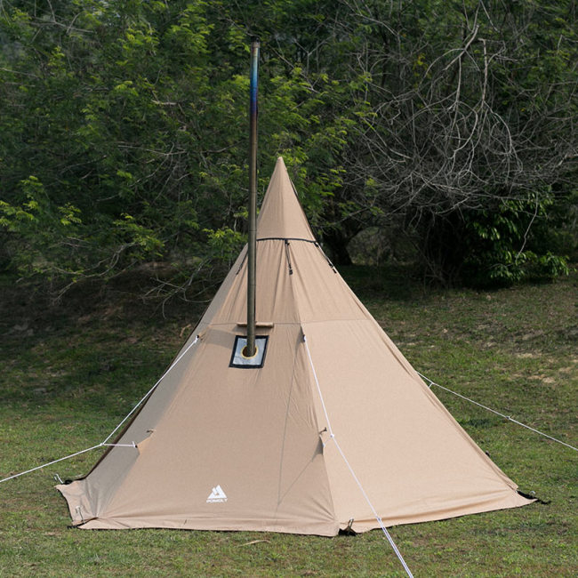 Best Canvas Hot Tent, Buy Canvas Tipi Tent with Stove Jack for Camping 2-3  Person