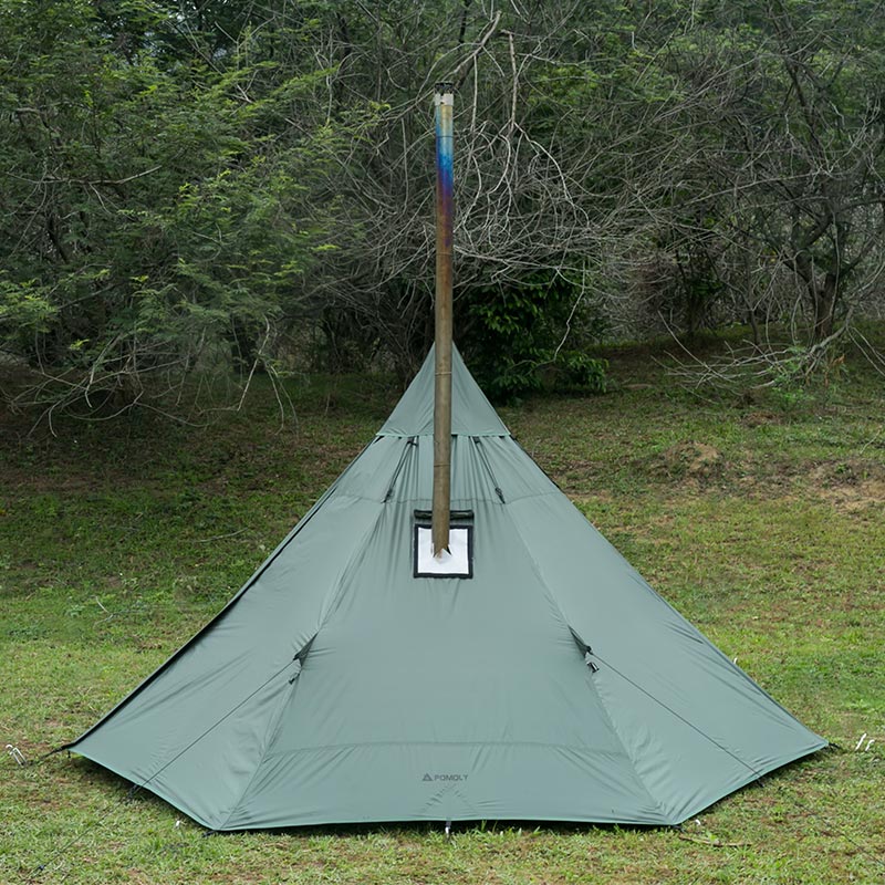 POMOLY HUSSAR Lightweight Tent with Wood Stove Jack POMOLY HUSSAR Lightweight Tent with Wood Stove Jack