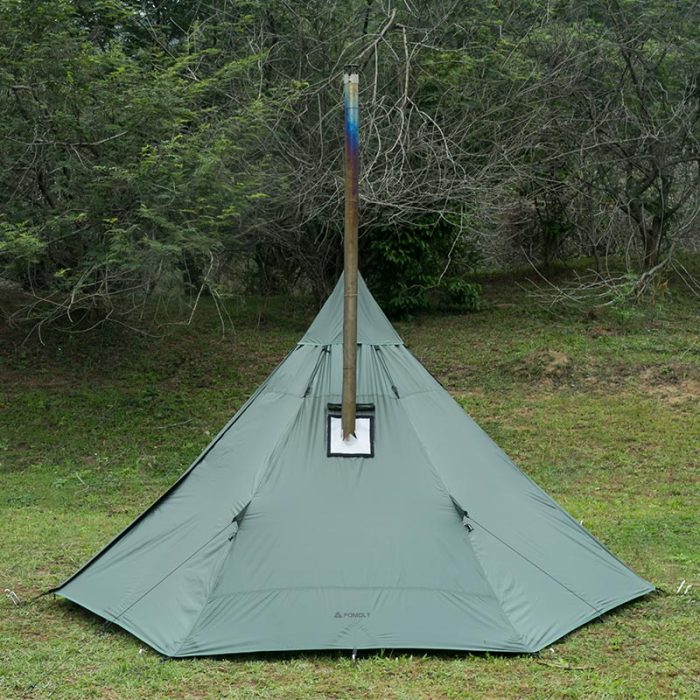 HUSSAR Ultralight Hot Tent | 1-2 Person Tipi Tent with Wood Stove Jack for Winter Camping