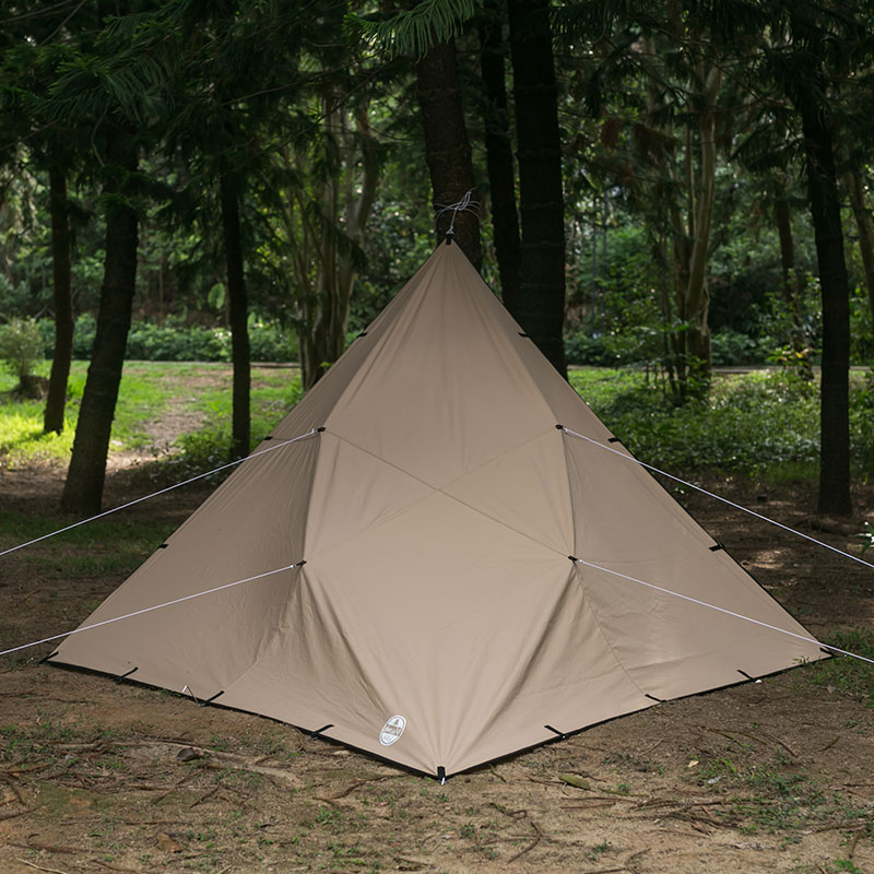 Tarp with Stove Jack for Solo Bushcraft and Camping