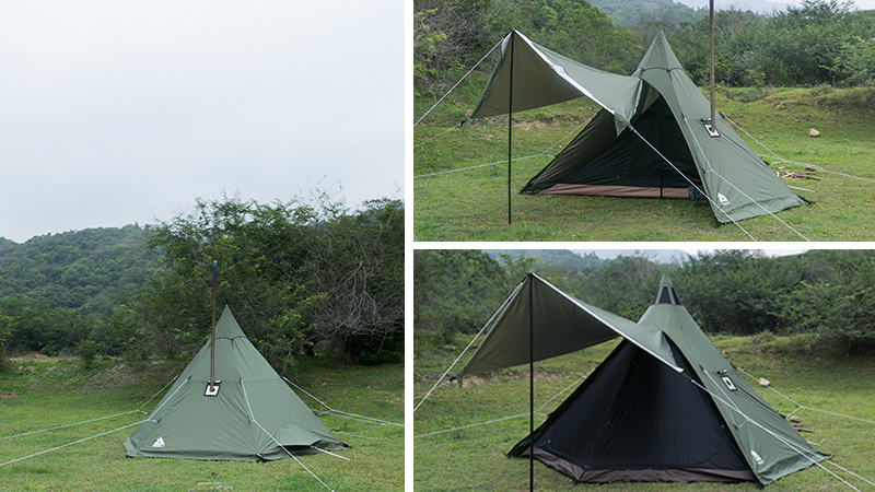 MANTA teepee tent with stove jack