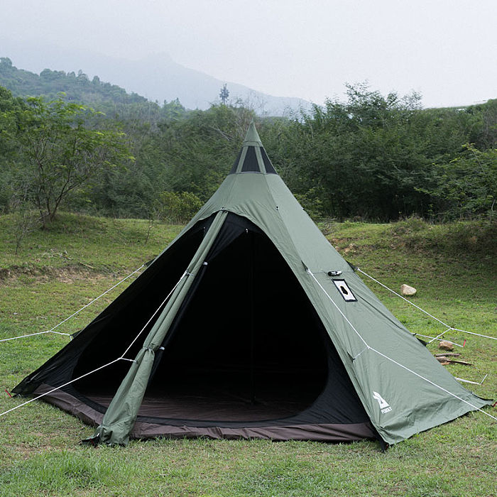 MANTA Tipi Tent With Stove Jack 2-4 Person For Hot Tent Camping