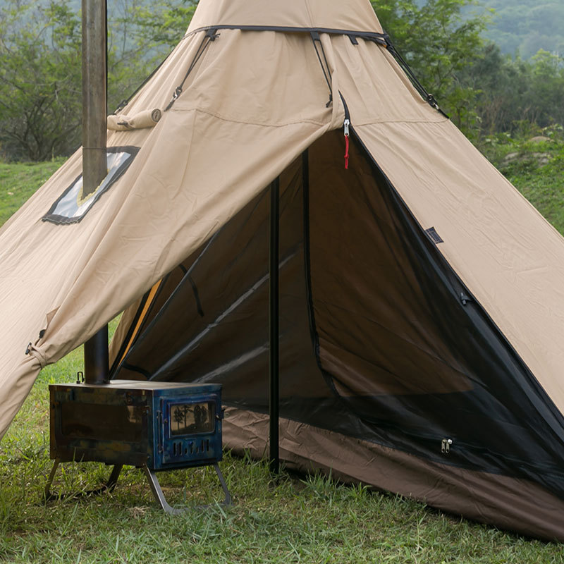 Canvas Hot Tent for Solo Bushcraft, Buy Canvas Tent with Stove Jack for