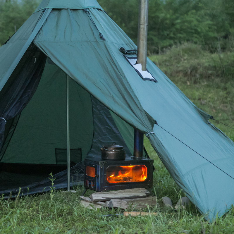 POMOLY HUSSAR Lightweight Tent with Wood Stove Jack POMOLY HUSSAR Lightweight Tent with Wood Stove Jack