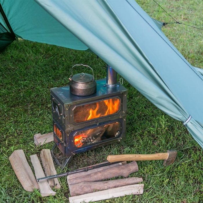 T-Brick Max | Portable Titanium Stove for Multiplayer Hot Tent Camping