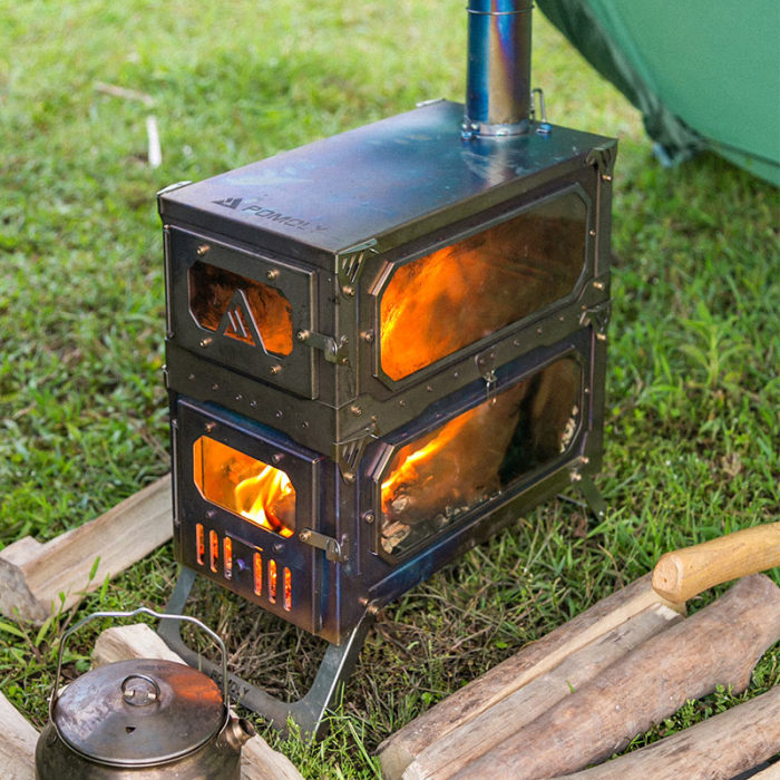 T-Brick Max | Portable Titanium Stove for Multiplayer Hot Tent Camping | POMOLY 2022 New Series