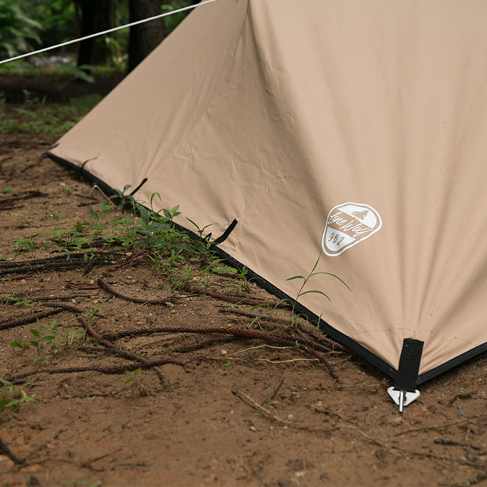 Rhombus Bushcraft Shelter with Stove Jack | Canvas Wolf Den Tarp 2.0 | Lonewolf902 Signature