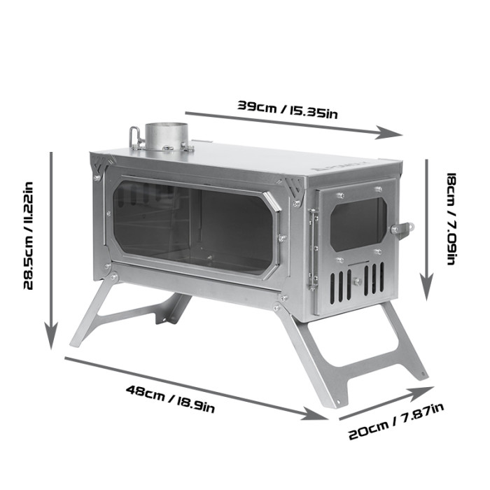 titanium tent stove
