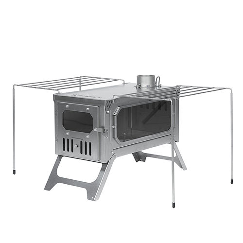 T-Brick | Portable Titanium Wood Stove for Hot Tent Camping | POMOLY