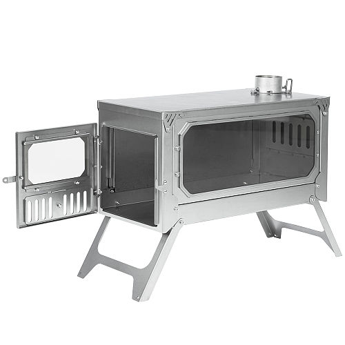 T-Brick Ultra | Portable Titanium Wood Stove | Camping Tent Stove for 3-6P