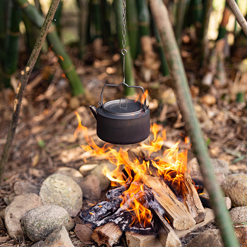 POMOLY Titanium Kettle 1.0L Ultralight Backpacking Coffee Pot POMOLY
