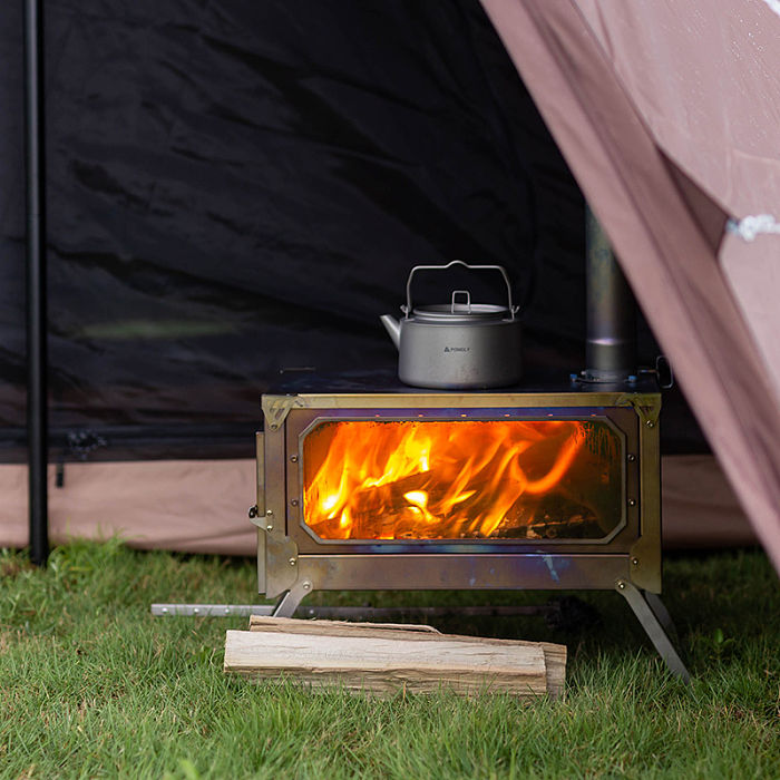 T-Brick Ultra | Portable Titanium Wood Stove | Camping Tent Stove for 3-6P