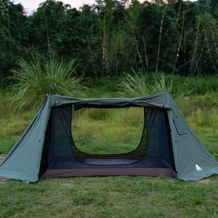 FORT TC Hot Tent | Canvas Hot Shelter Tent with Stove Jack Green