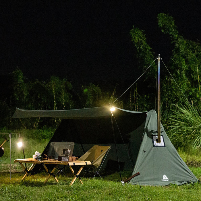 FORT TC Hot Tent | Canvas Hot Shelter Tent with Stove Jack Green