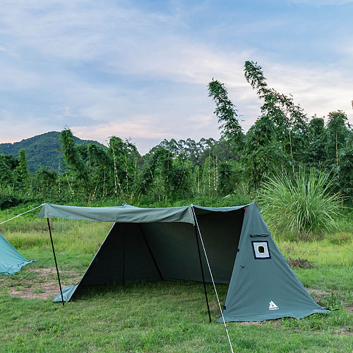 FORT TC Hot Tent | Canvas Hot Shelter Tent with Stove Jack Green