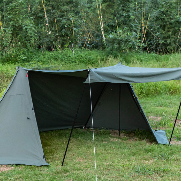 FORT TC Hot Tent | Canvas Hot Shelter Tent with Stove Jack Green