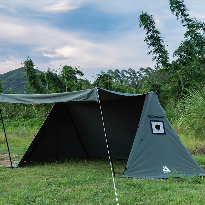 FORT TC Hot Tent, Canvas Hot Shelter Tent With Stove Jack 4 Season ...