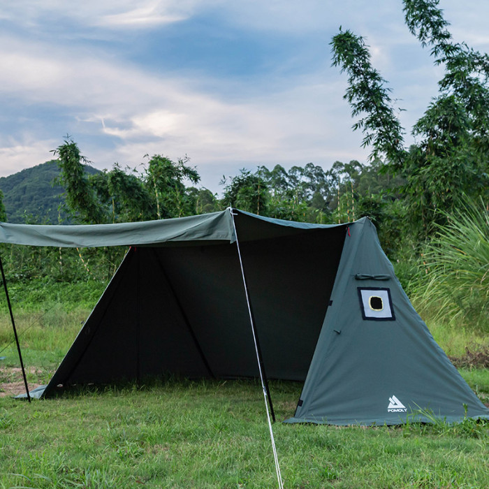 FORT TC Hot Tent | Canvas Hot Shelter Tent with Stove Jack Green