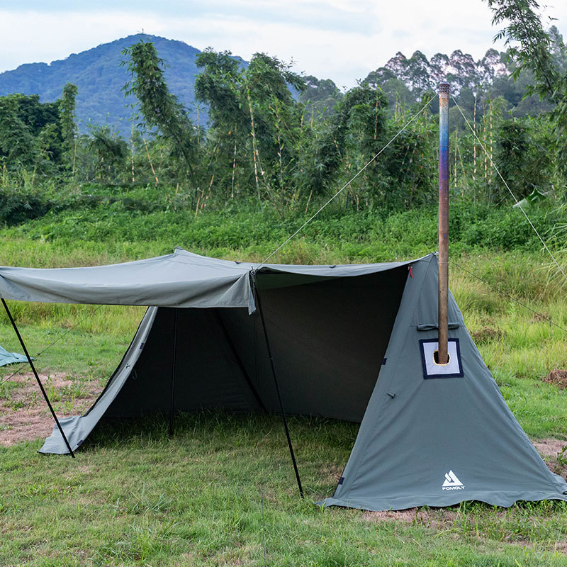FORT TC Hot Tent, Canvas Hot Shelter Tent With Stove Jack 4 Season