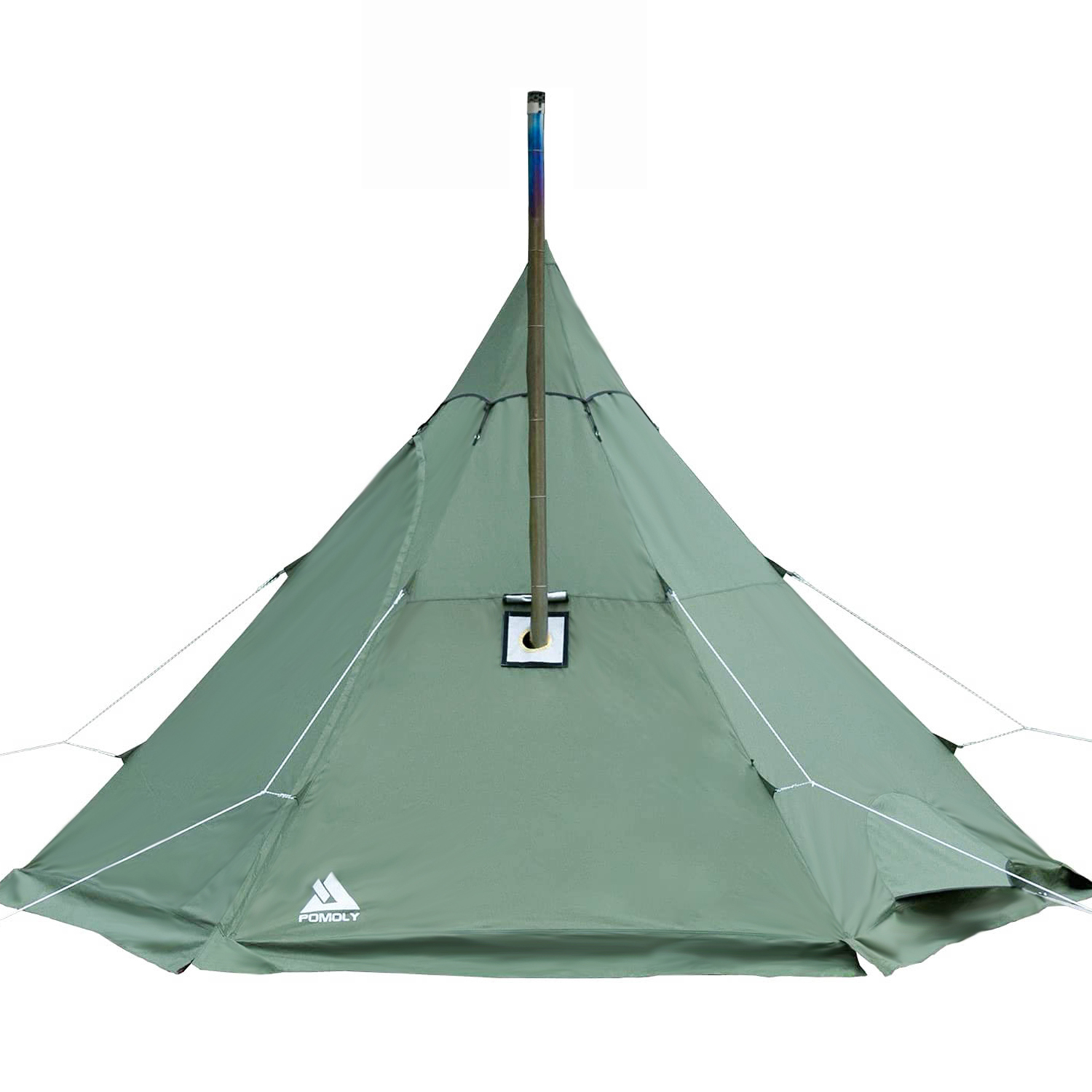 AIDS Tegenwerken De databank POMOLY Hot Tent with Wood Stove Jack for Camping 3-5 persons