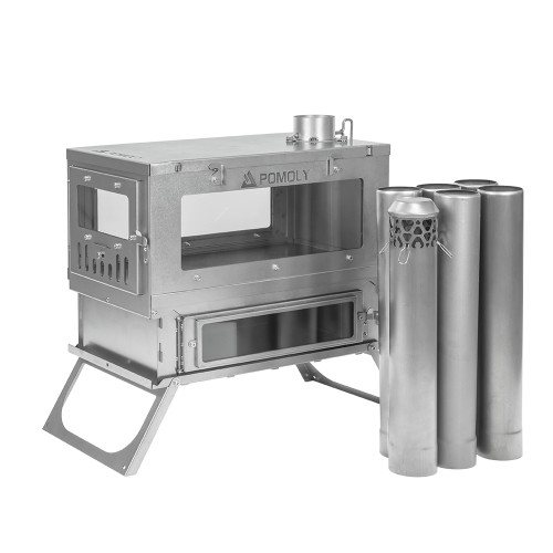 TAISOCA Oven Stove | Titanium Tent Wood Stove with Oven | Out of stock