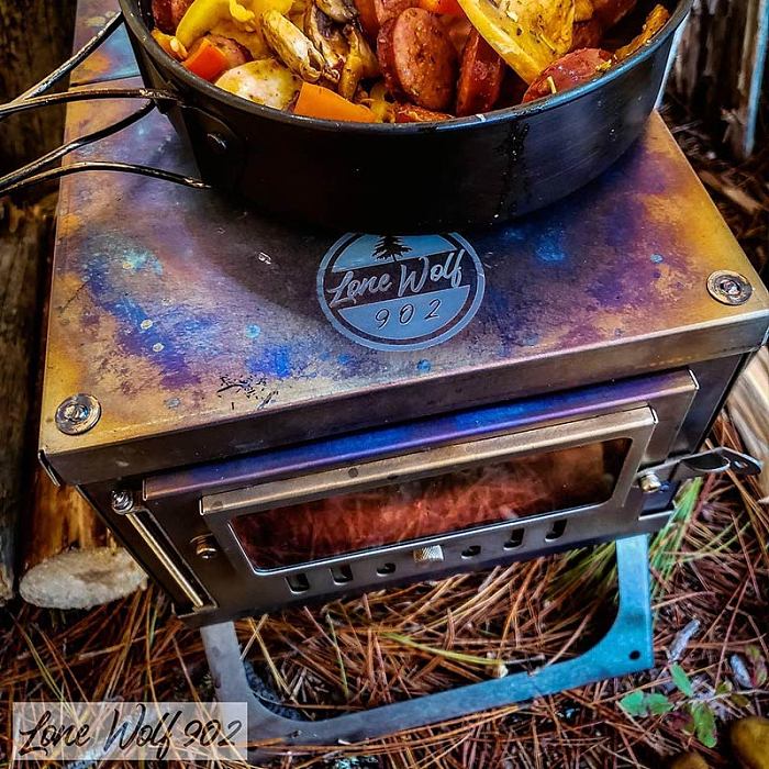 Timber Wolf 3 | Portable Titanium Stove | Solo Buchcraft and Hot Tent Camping |  Lonewolf 902 Signature