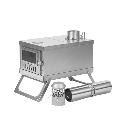 TIMBER Wolf Ultralight Tent Stove Titanium for Solo Camping | Lonewolf 902 Signature
