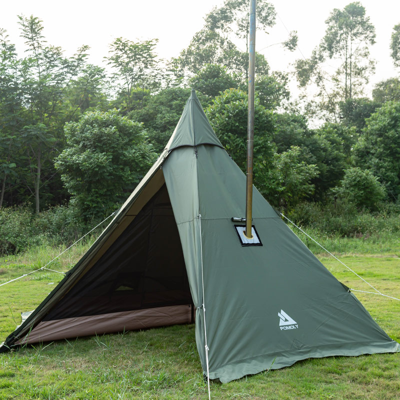 POMOLY HEXテント オリーブグリーン 収納袋付き Amazon.co.jp: Pomoly HEX One-Pole Tent for 2 People, Camping