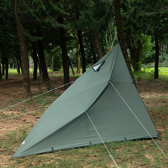 Rhombus Bushcraft Shelter with Stove Jack | Canvas Wolf Den Tarp 2.0 | Lonewolf902 Signature