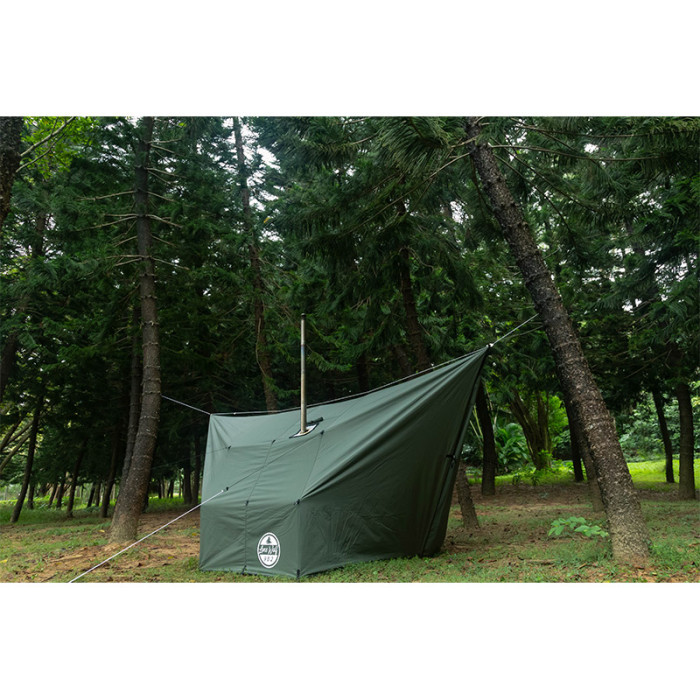 Rhombus Hammock Hot Tent Canvas Hammock Tarp with Stove Jack for