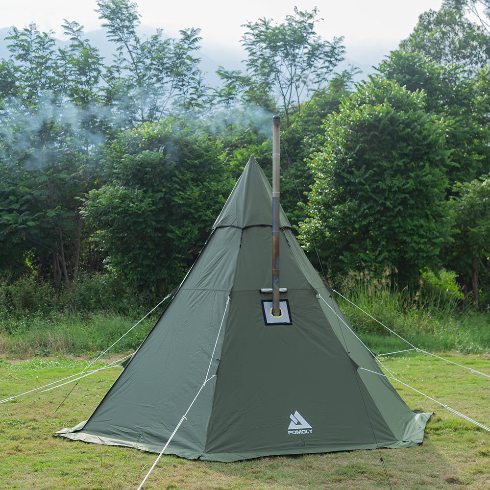 HEX Hot Tent with Wood Stove Jack 23 Person