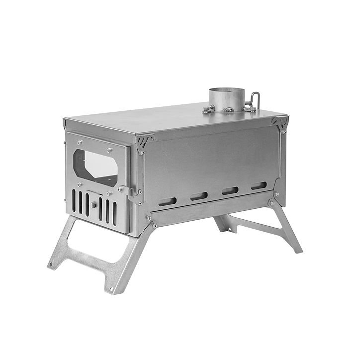 T-BRICK Mini Wood Burning Stove | Fastfold Titanium Camping Tent Stove
