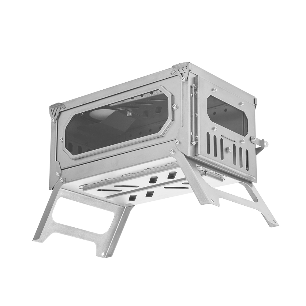 T-Brick Mini 2.0 Wood Burning Stove | Fastfold Titanium