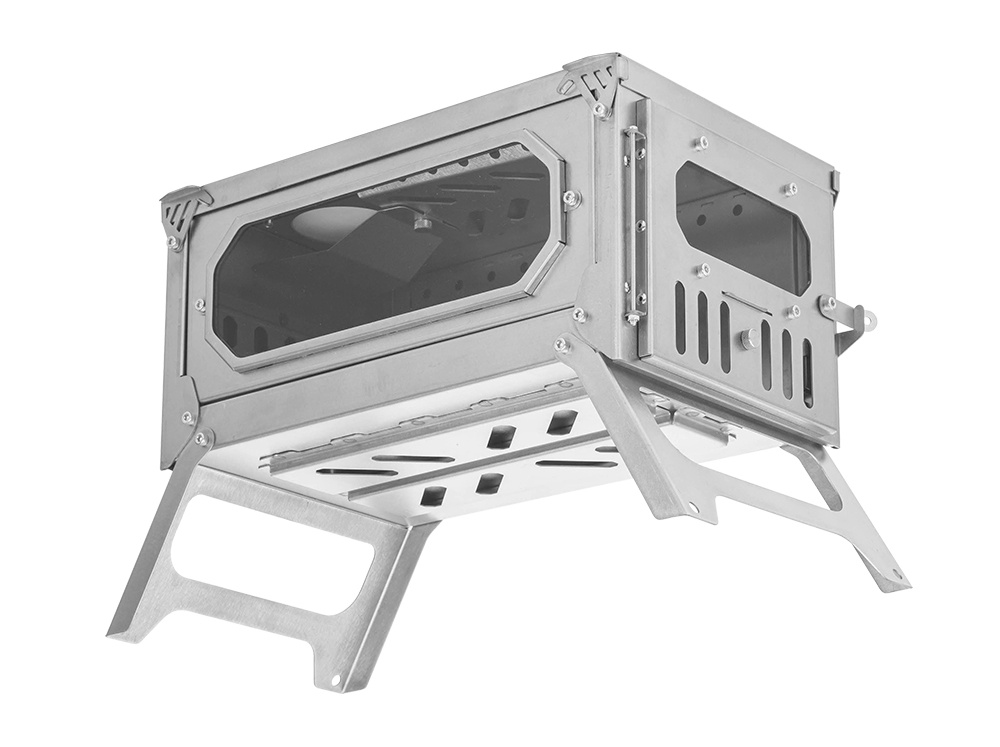T-BRICK Mini Wood Burning Stove | Fastfold Titanium Camping