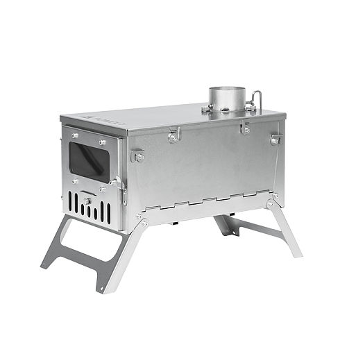 T1 mini | Fastfold Titanium Wood Stove for Hot Tent Solo Camping | POMOLY