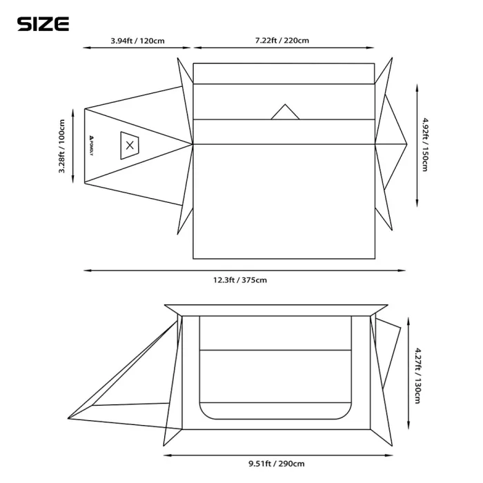  STOVEHUT 70 Camping Hot Tent | 4 Season Shelter for Bushcrafter | POMOLY New Arrival 2021