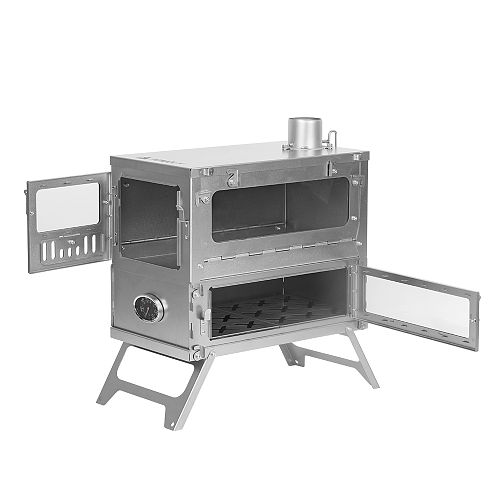 【Pre Order】T1 Taisoca Oven Stove | Portable Titanium Tent Wood Stove with Oven Part |  New Arrival