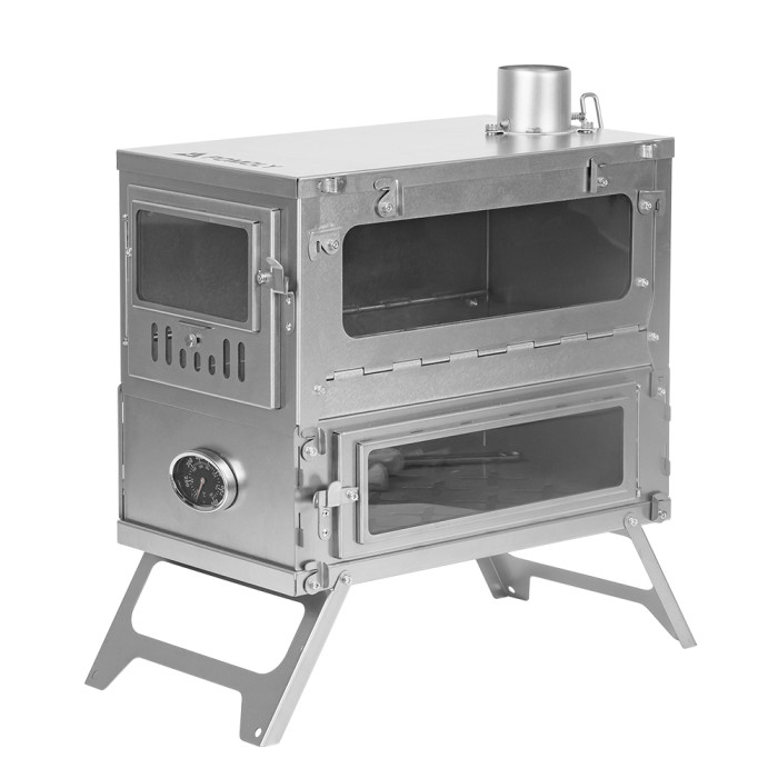 【Pre Order】T1 Taisoca Oven Stove | Portable Titanium Tent Wood Stove with Oven Part |  New Arrival