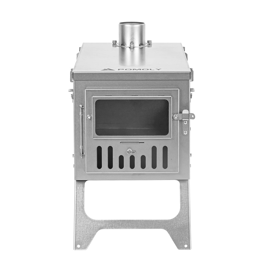 Camping Wood Stove Pomoly T1 Ultra Portable Titanium Tent Stove for 3