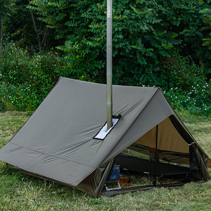 CHALET 70 Camping Hot Tent With Two Poles | Solo Winter Camping Wall Tent  | POMOLY New Arrival