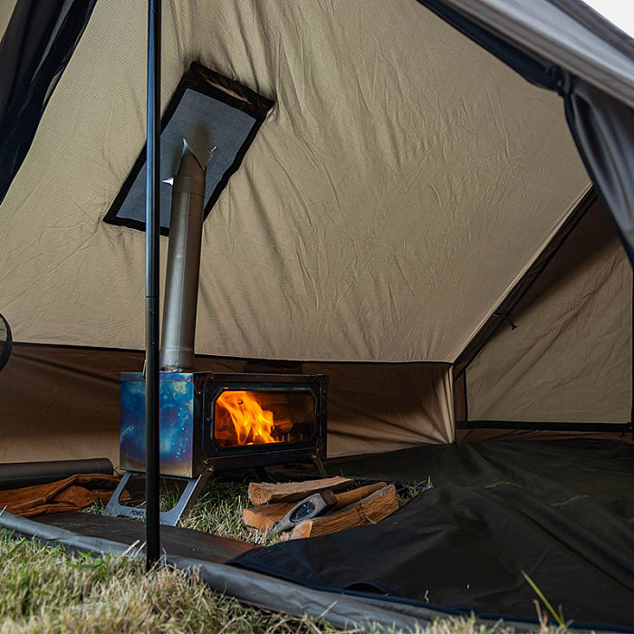 CHALET 70 Camping Hot Tent With Two Poles | Solo Winter Camping Wall Tent  | POMOLY New Arrival