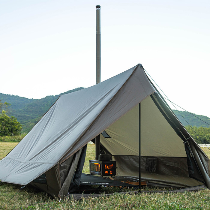CHALET 70 Camping Hot Tent With Two Poles | Solo Winter Camping Tent  | POMOLY New Arrival 2022