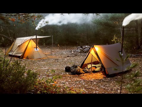 CHALET 70 Camping Hot Tent With Two Poles | Solo Winter Camping Wall Tent  | POMOLY New Arrival