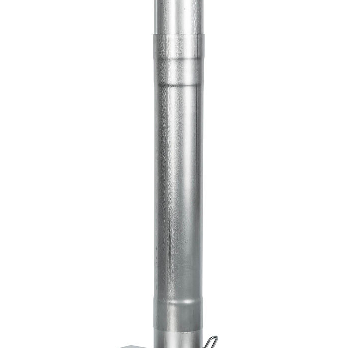 Φ2.36in x 14.17in (Φ6cm x 36cm) Titanium Stove Pipe Set 2.0 Version | Detachable Assembled Stove Chimney Non Rolling Solid Section Flue | POMOLY