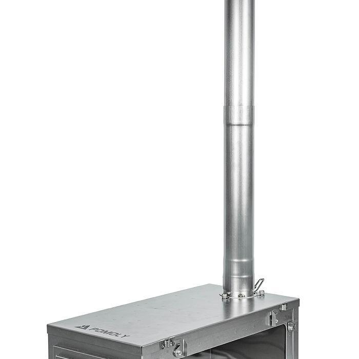 【Pre Order】Φ2.36in x 14.17in (Φ6cm x 36cm) Titanium Stove Pipe Set 2.0 Version | Detachable Assembled Stove Chimney Non Rolling Solid Section Flue | POMOLY