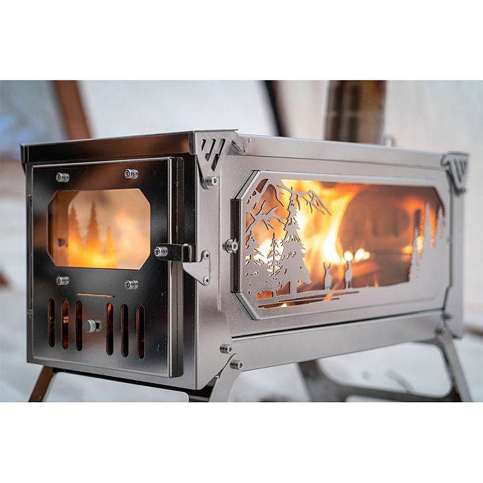 T-Brick Altay Mirror Version Limited Edition | Portable Titanium Stove for Hot Tent Camping | POMOLY New Arrival