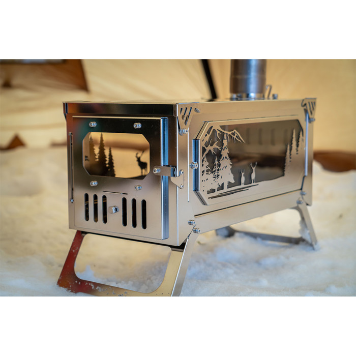 T-Brick Altay Mirror Version Limited Edition | Portable Titanium Stove for Hot Tent Camping | POMOLY New Arrival