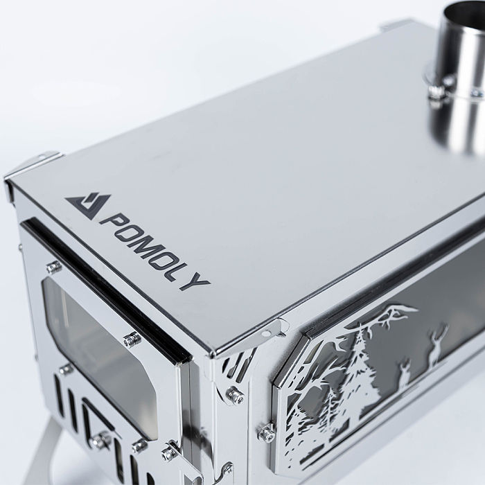 T-Brick Altay Mirror Version Limited Edition | Portable Titanium Stove for Hot Tent Camping | POMOLY New Arrival