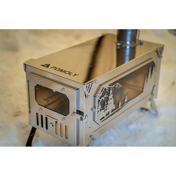 T-Brick Altay Mirror Version Limited Edition | Portable Titanium Stove for Hot Tent Camping | POMOLY New Arrival