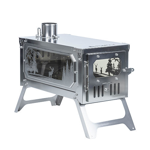 T-Brick Altay Mirror Version Limited Edition | Portable Titanium Stove for Hot Tent Camping | POMOLY New Arrival